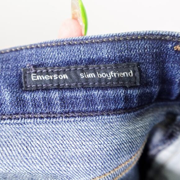 Citizens of Humanity Emerson Slim Boyfriend Jeans Sz 32 Crusade Wash Blue Denim - Picture 4 of 16
